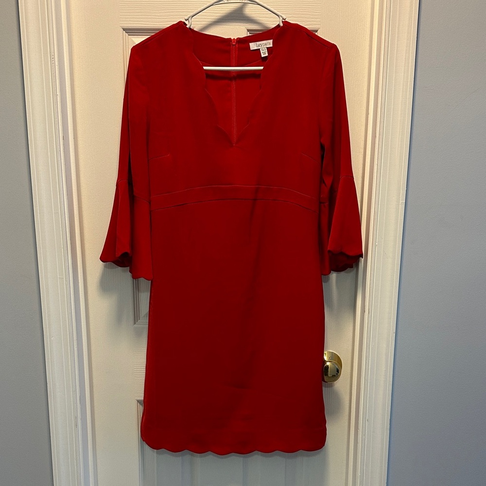 Lucy Paris Scarlet Flare Sleeve Dress